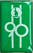 4595-odznak zeleny 90